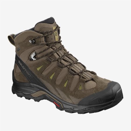 Salomon QUEST PRIME GTX Mens Hiking Boots Brown UK FLDM